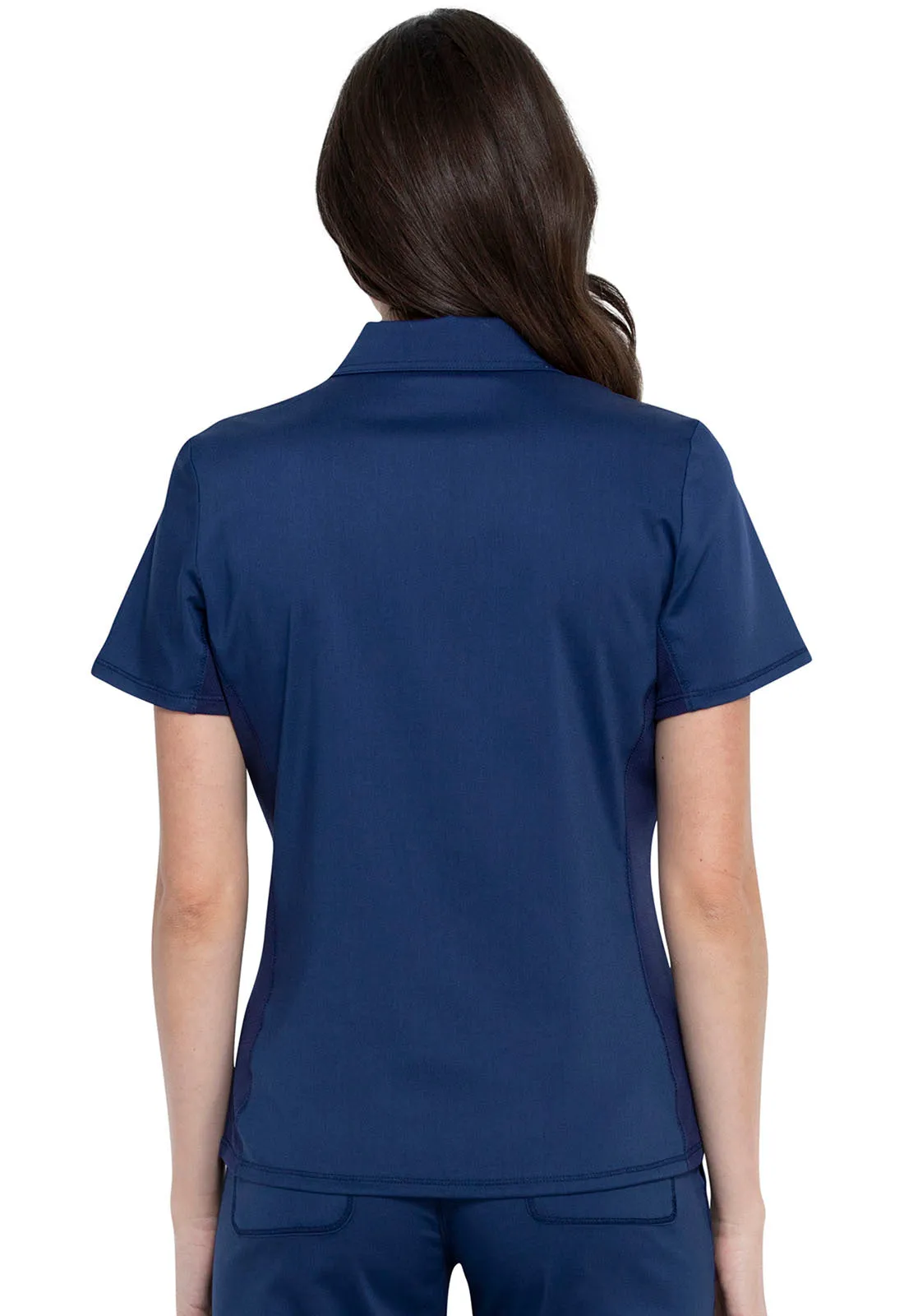 Revolution WW698 Tuckable Snap Front Polo Shirt Navy