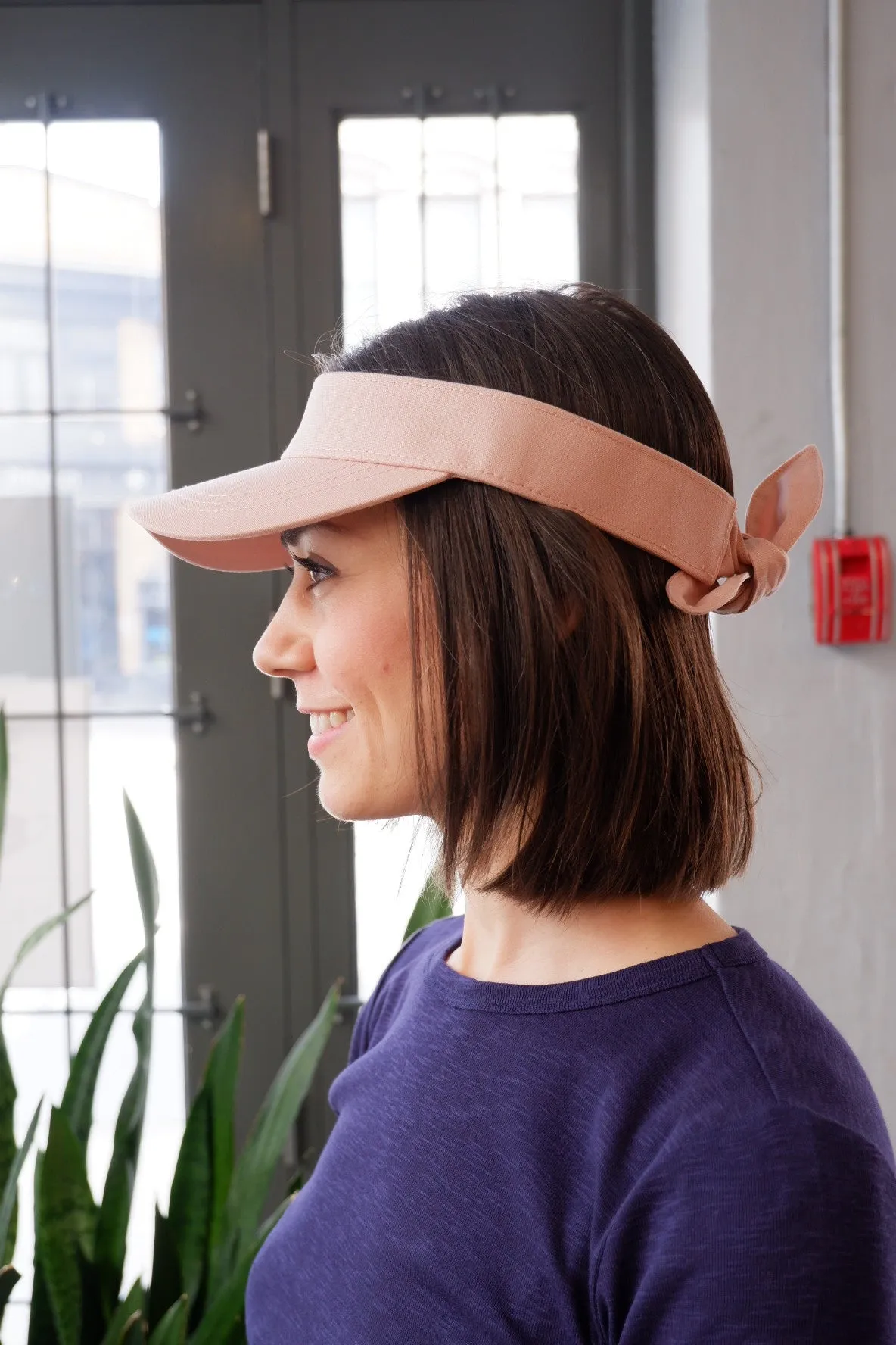 Rhonda Bow Visor - Pink