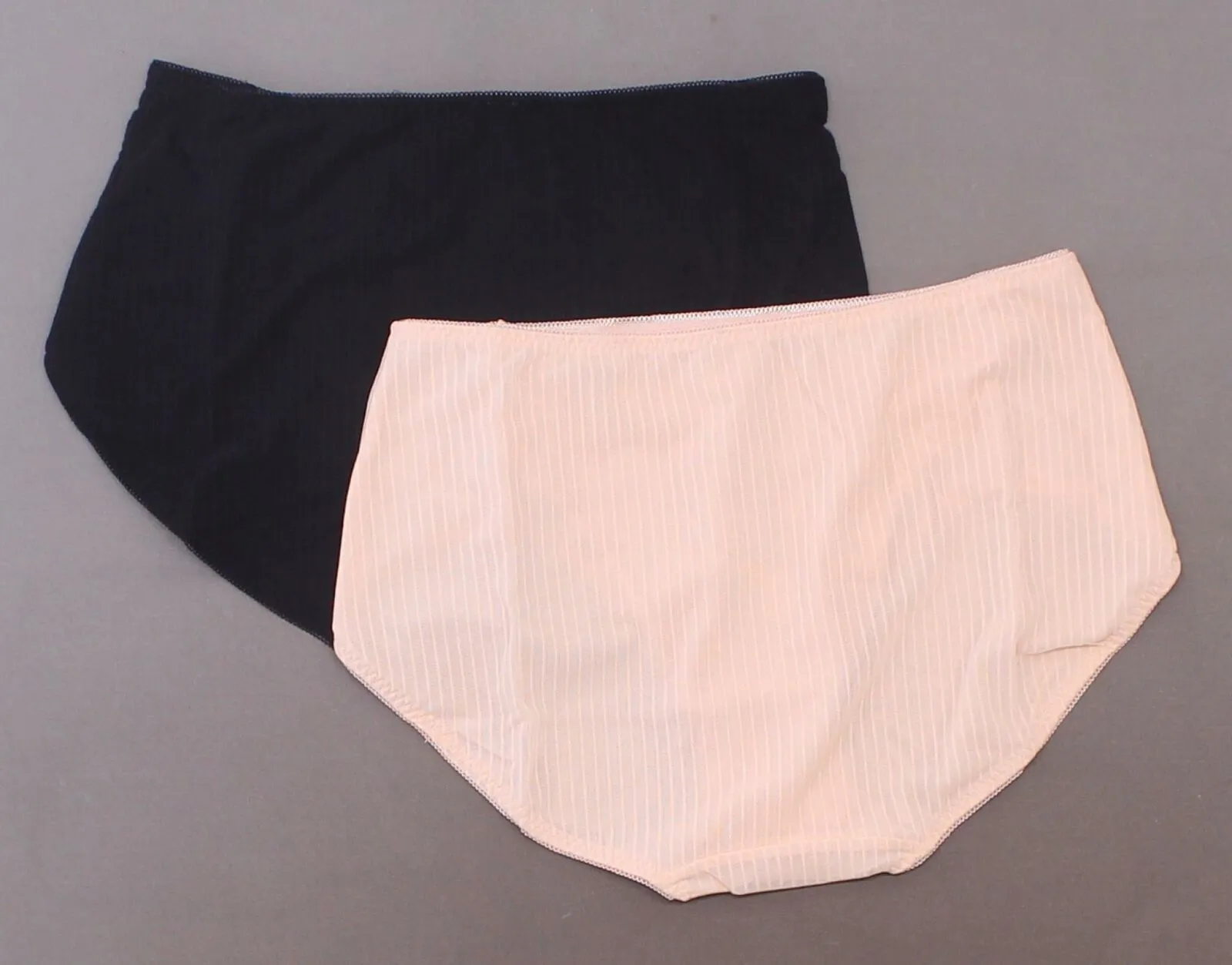 Rhonda Shear 2 Pack Women's Striped Mesh Brief Panties