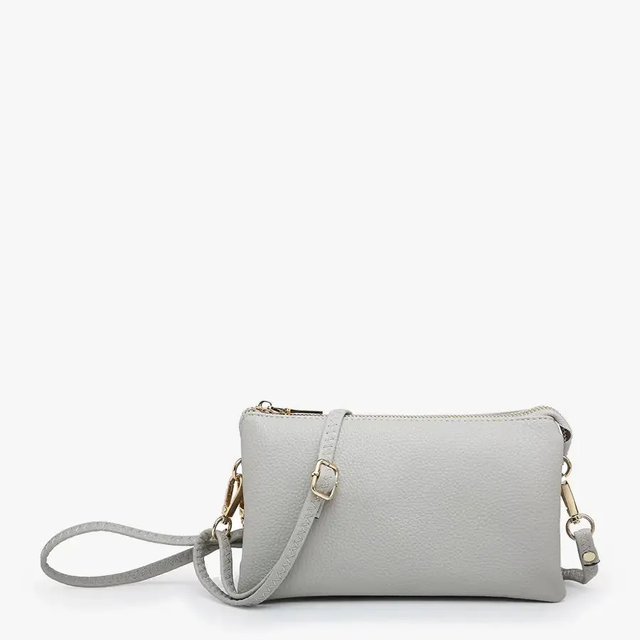 Riley Crossbody Wristlet Grey