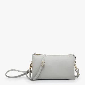 Riley Crossbody Wristlet Grey