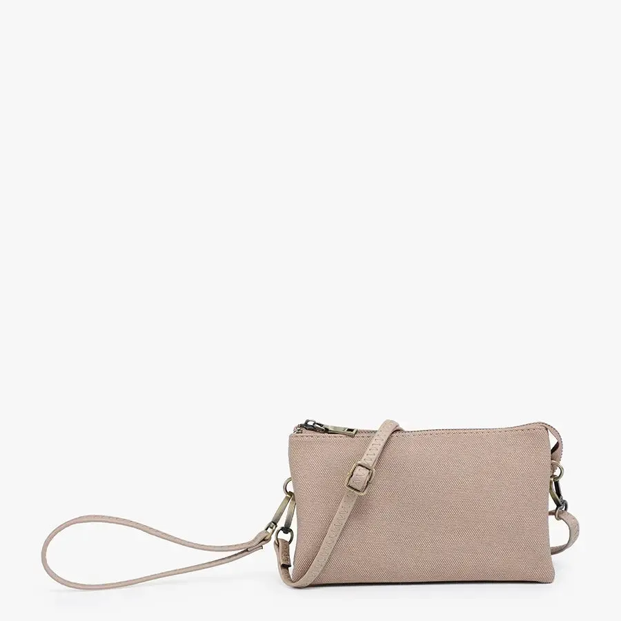 Riley Faux Canvas Crossbody Wallet