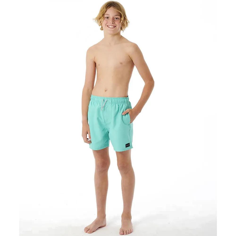 Rip Curl Boys Offset Volley Boardshorts - Aqua