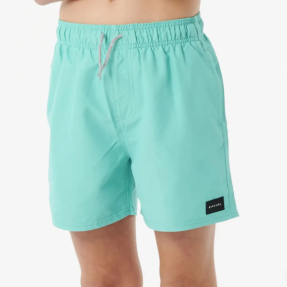 Rip Curl Boys Offset Volley Boardshorts - Aqua