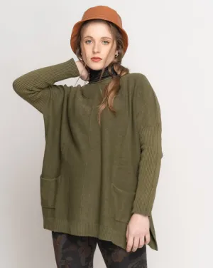 Rolled Pocket Sweater
