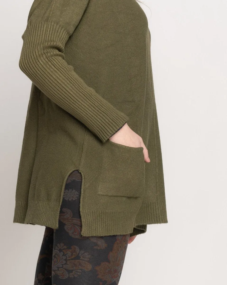 Rolled Pocket Sweater