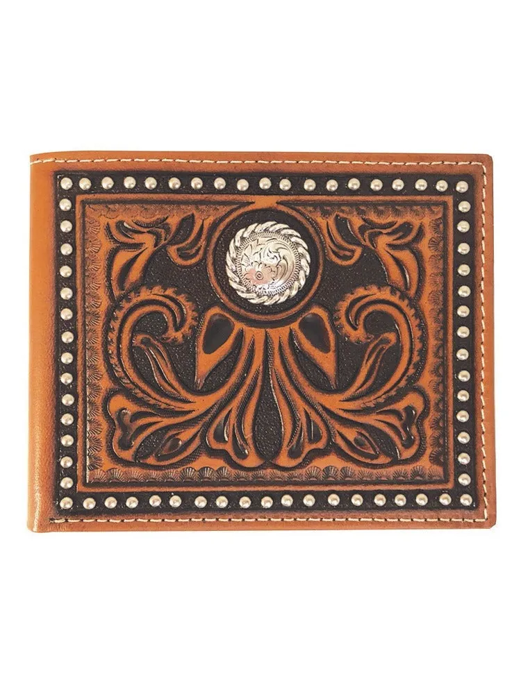 Roper Bi-Fold Tooled Leather Wallet