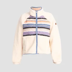Roxy Clear Sky Fleece Jacket Parchment - Womens