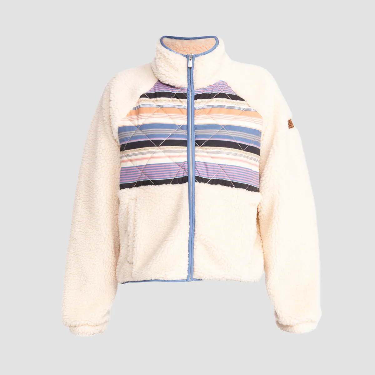 Roxy Clear Sky Fleece Jacket Parchment - Womens