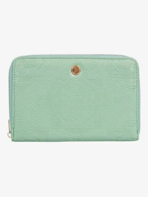 Roxy Womens Magic Happens Zip Around Wallet - Sea Spray