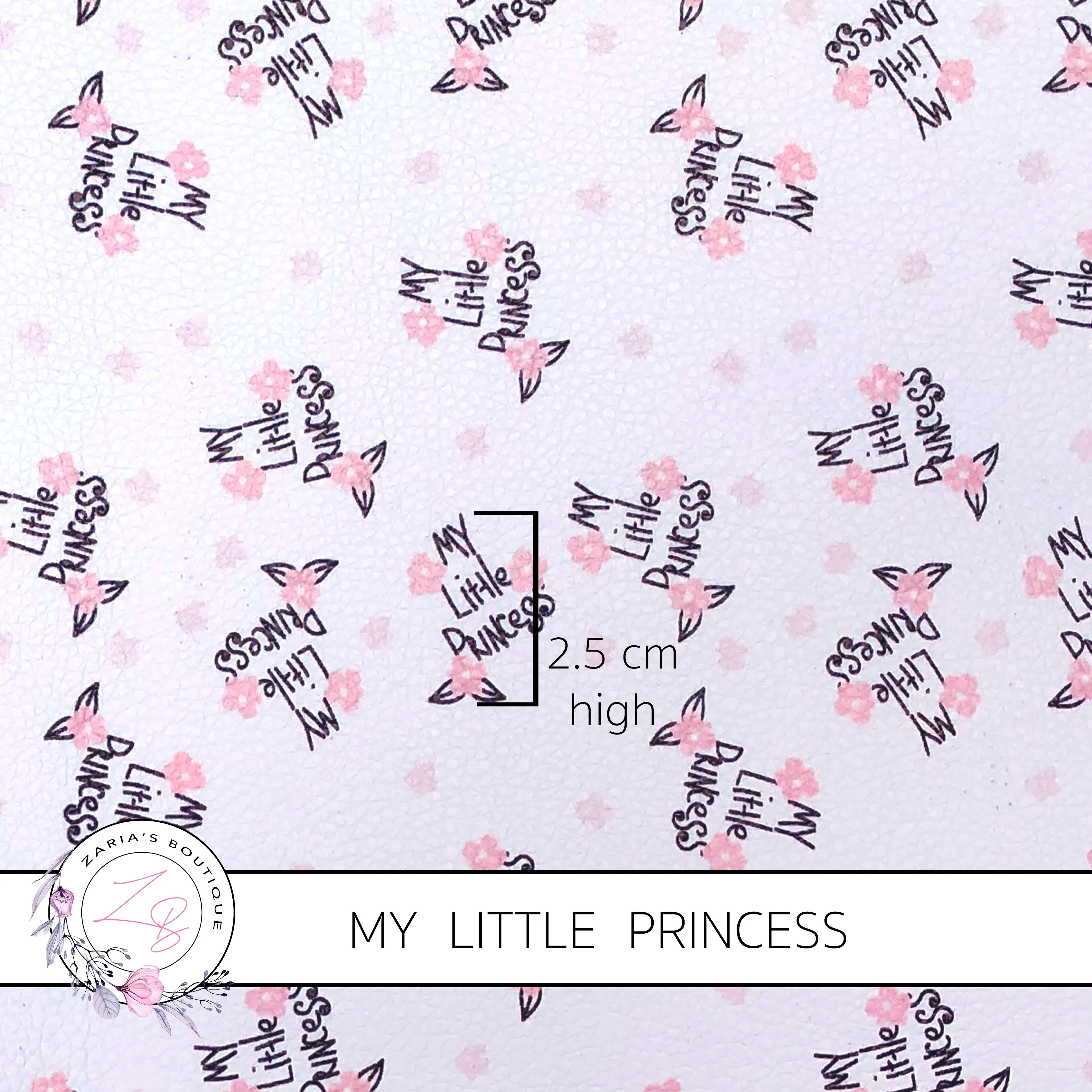 SALE CUSTOM  My Little Princess ~ Custom Faux Leather ~ 1mm