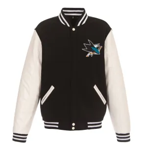 San Jose Sharks Reversible Varsity Jacket