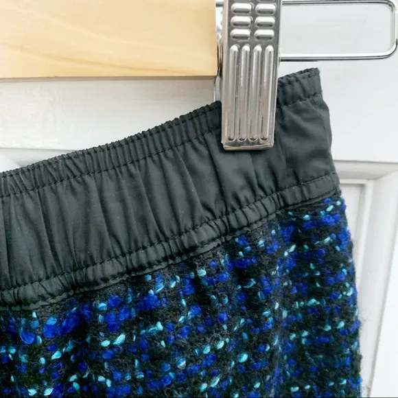 Sandro Tweed Skirt with Drawstring Waistband