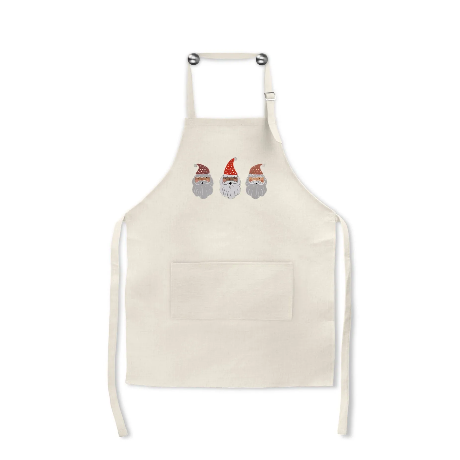 Santa Holiday Apron, Chefs Gift, Housewarming Gift, Mother's Day Gift, Christmas Gift