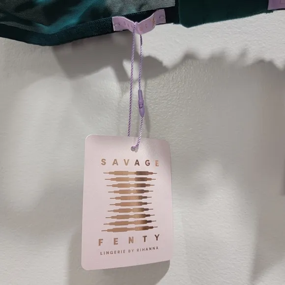 Savage X Fenty Shining Star Embroidered Half Cup Plunge Bra