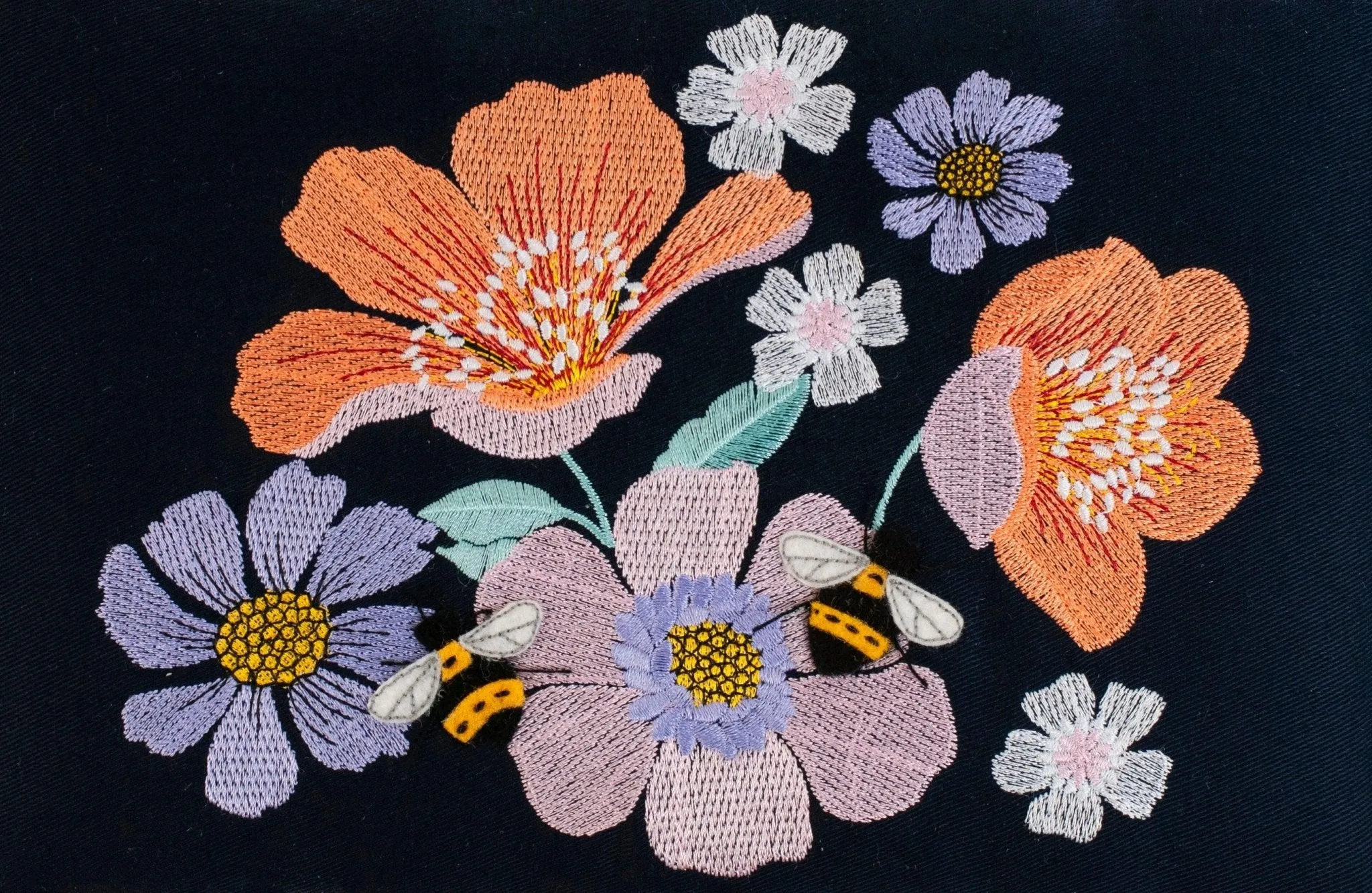Sewing Box | Hobby Gift | Embroidered Garden Serenade