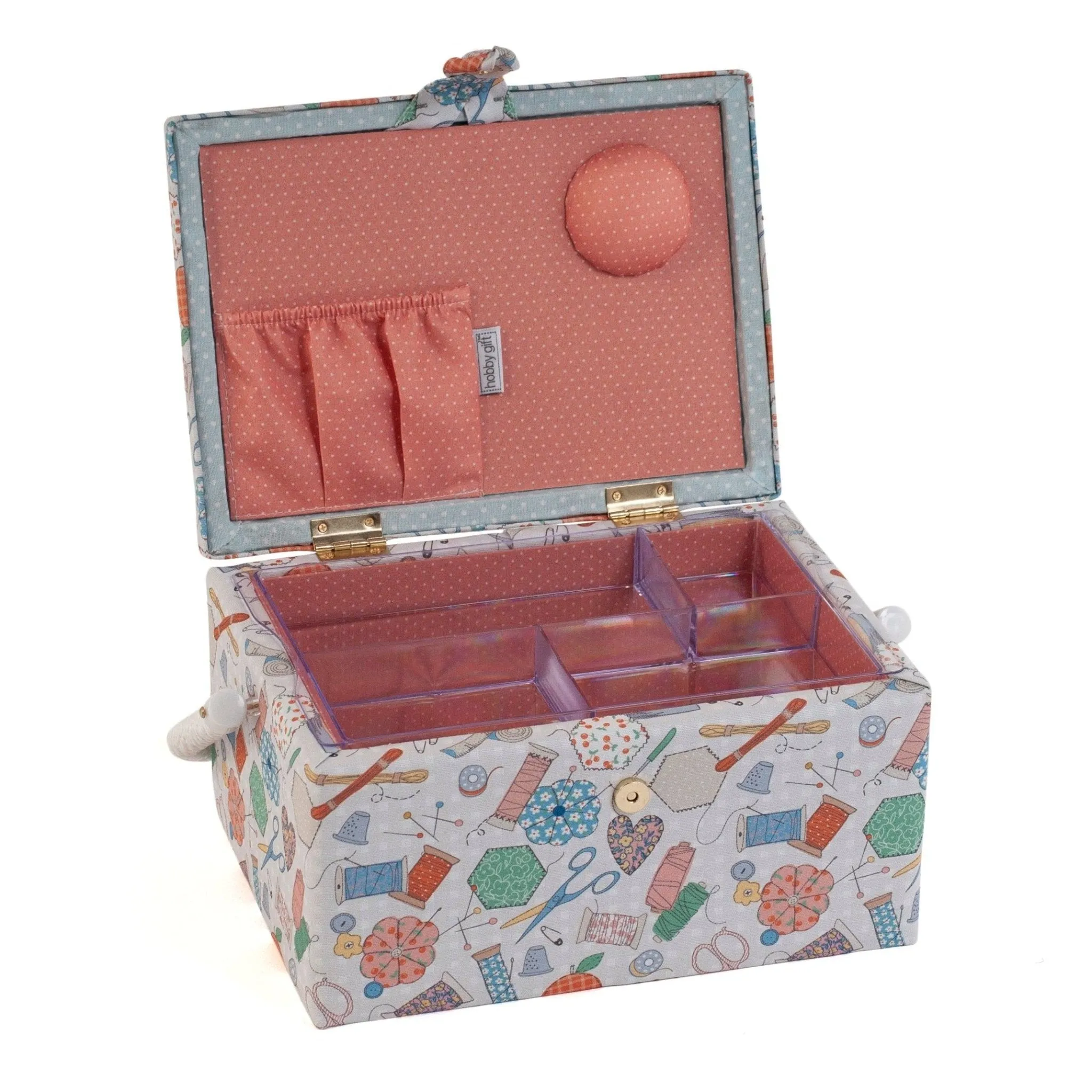 Sewing Box | Hobby Gift | Embroidered Happydashery | Craftiness Is Happiness