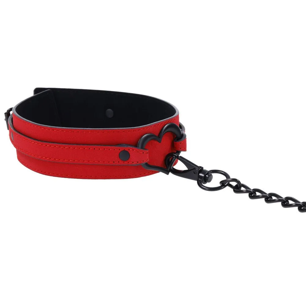 Sex & Mischief Amor Collar and Leash - Red