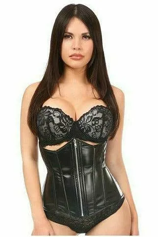 Sexy Wet Look Under Bust Corset
