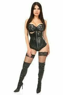Sexy Wet Look Under Bust Corset