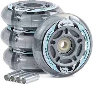 SFR Clear Light Up Inline Wheels