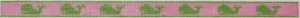 SGS-17: Sunglass Strap – Lime Green Whales on Pink