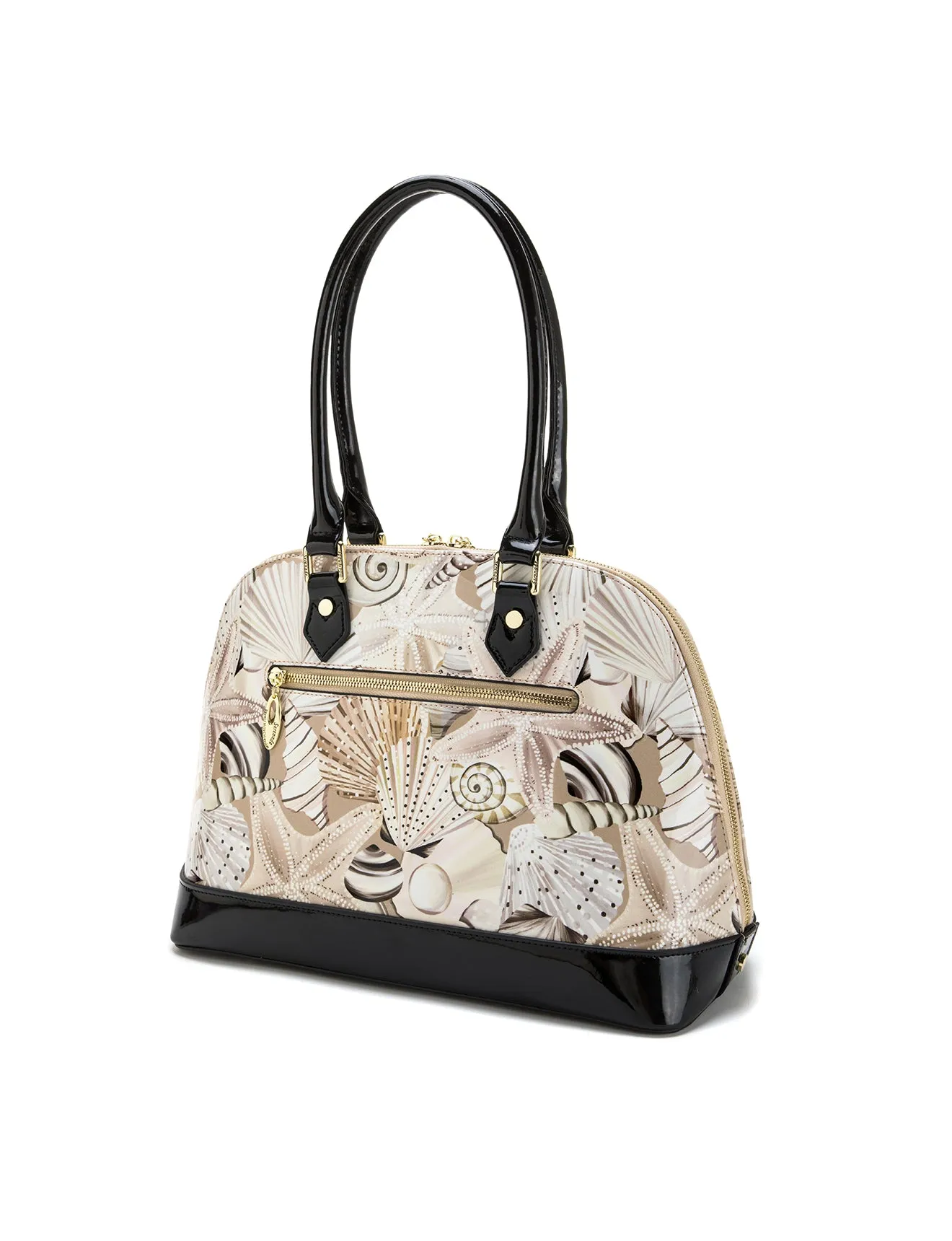 SHELLY PATENT LEATHER DOME BAG- SN80-6801