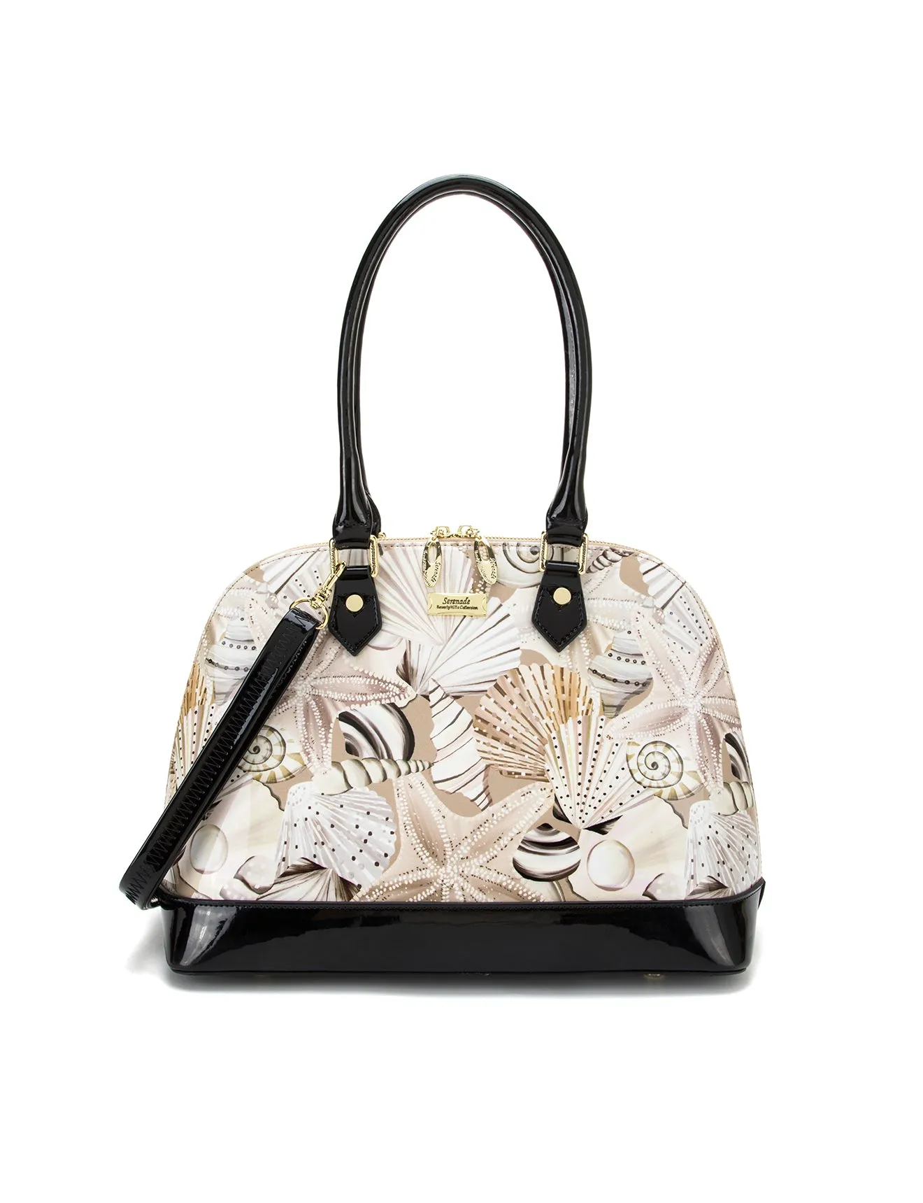 SHELLY PATENT LEATHER DOME BAG- SN80-6801