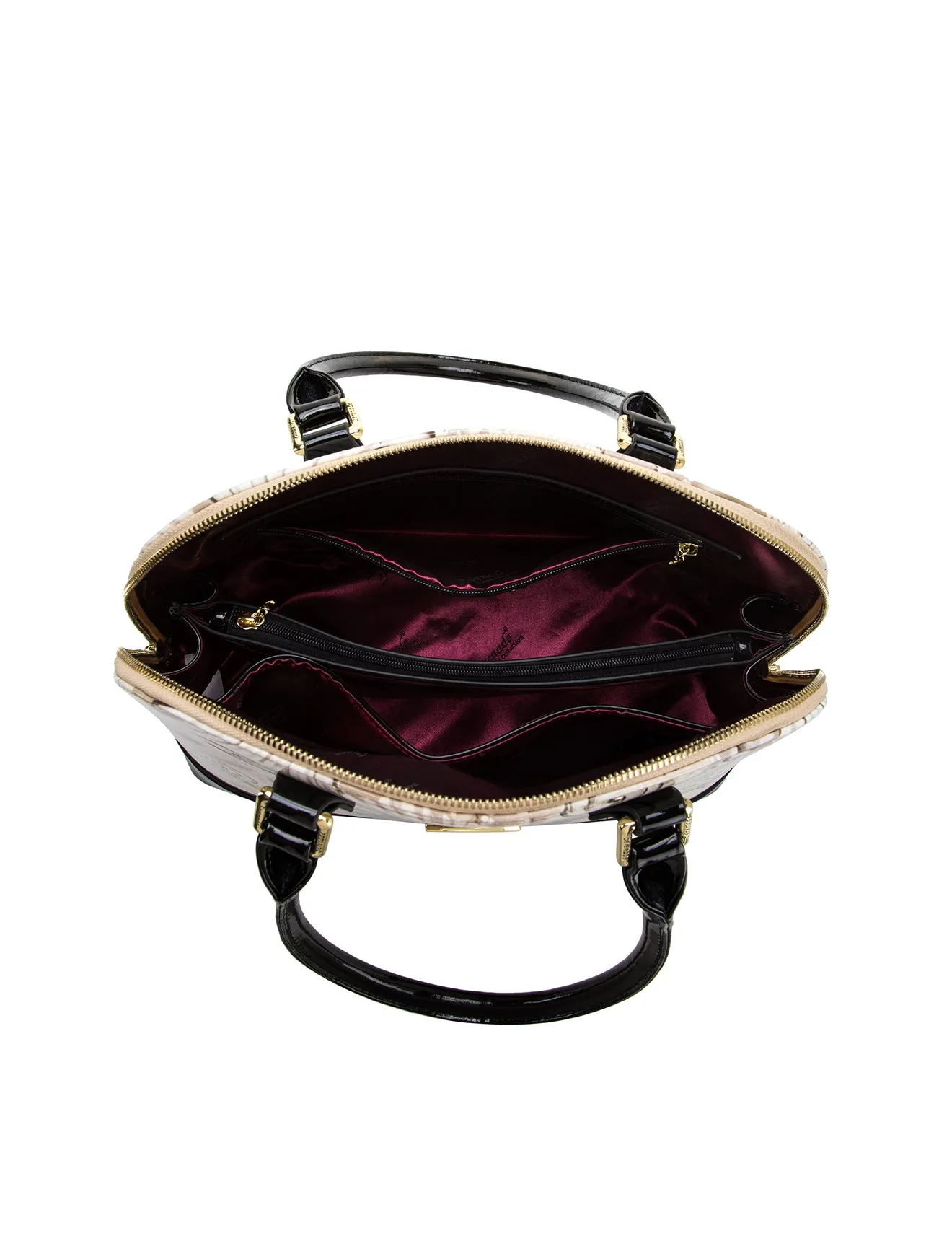 SHELLY PATENT LEATHER DOME BAG- SN80-6801