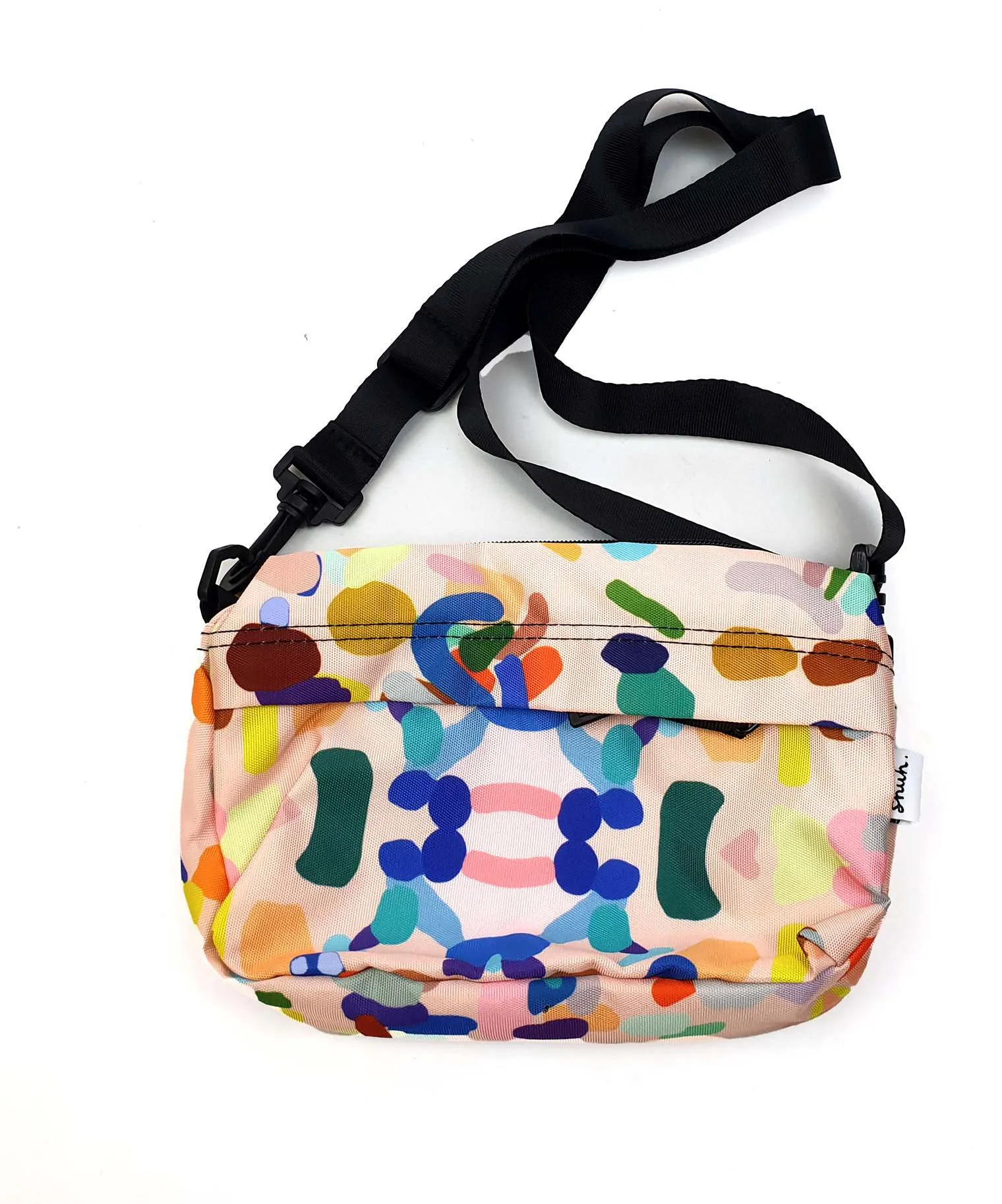 Shuh pink print cross body bag