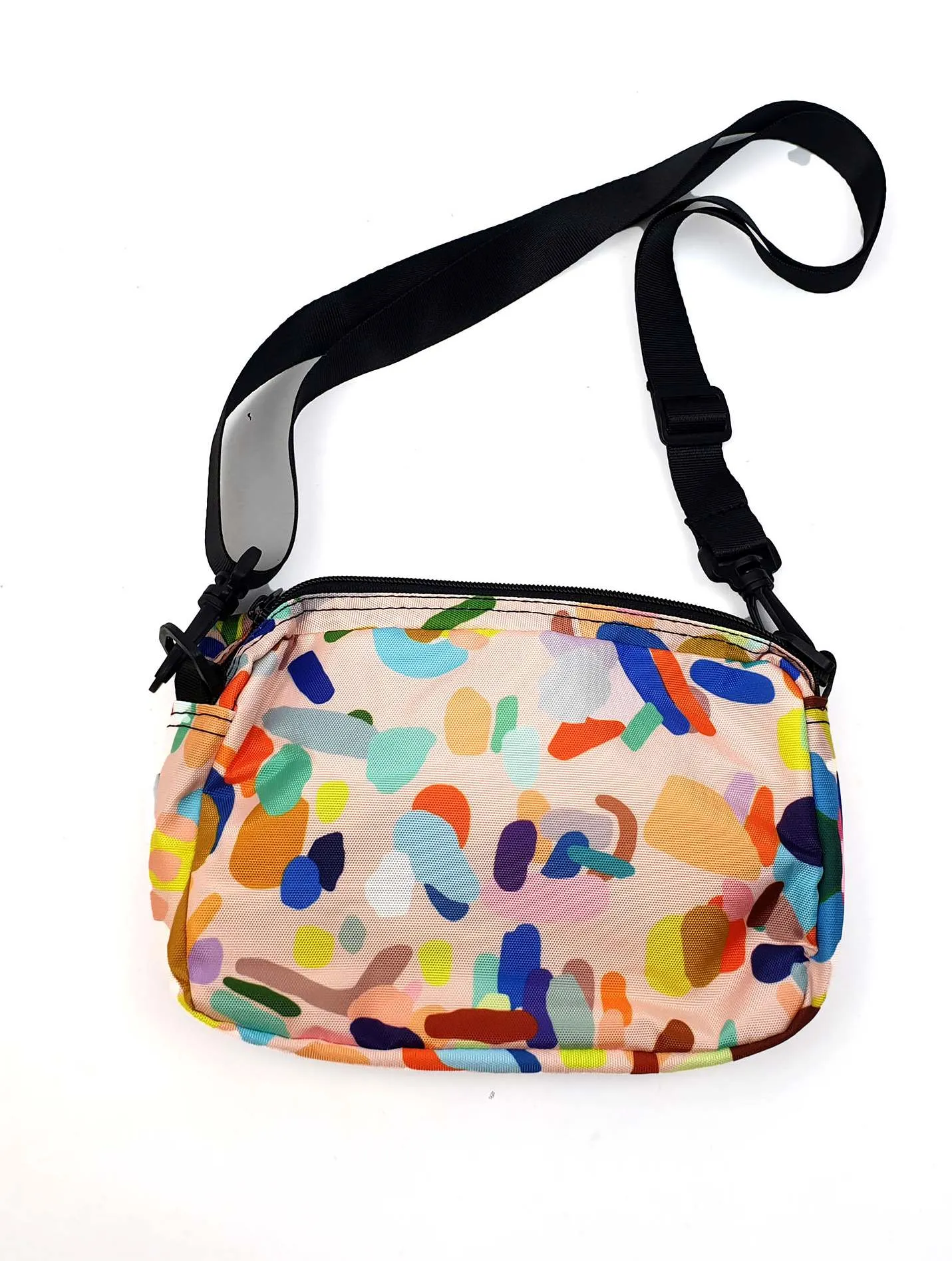 Shuh pink print cross body bag