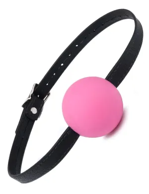 Silicone Ball Gag with Leather Strap
