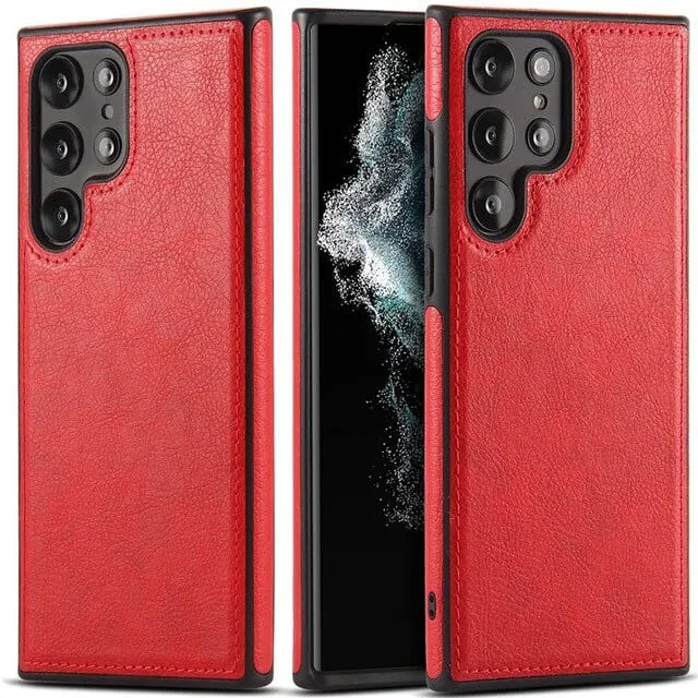 Slim Leather Case For Samsung Galaxy