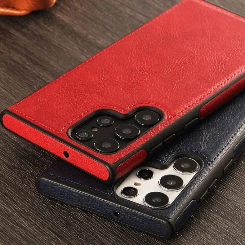 Slim Leather Case For Samsung Galaxy