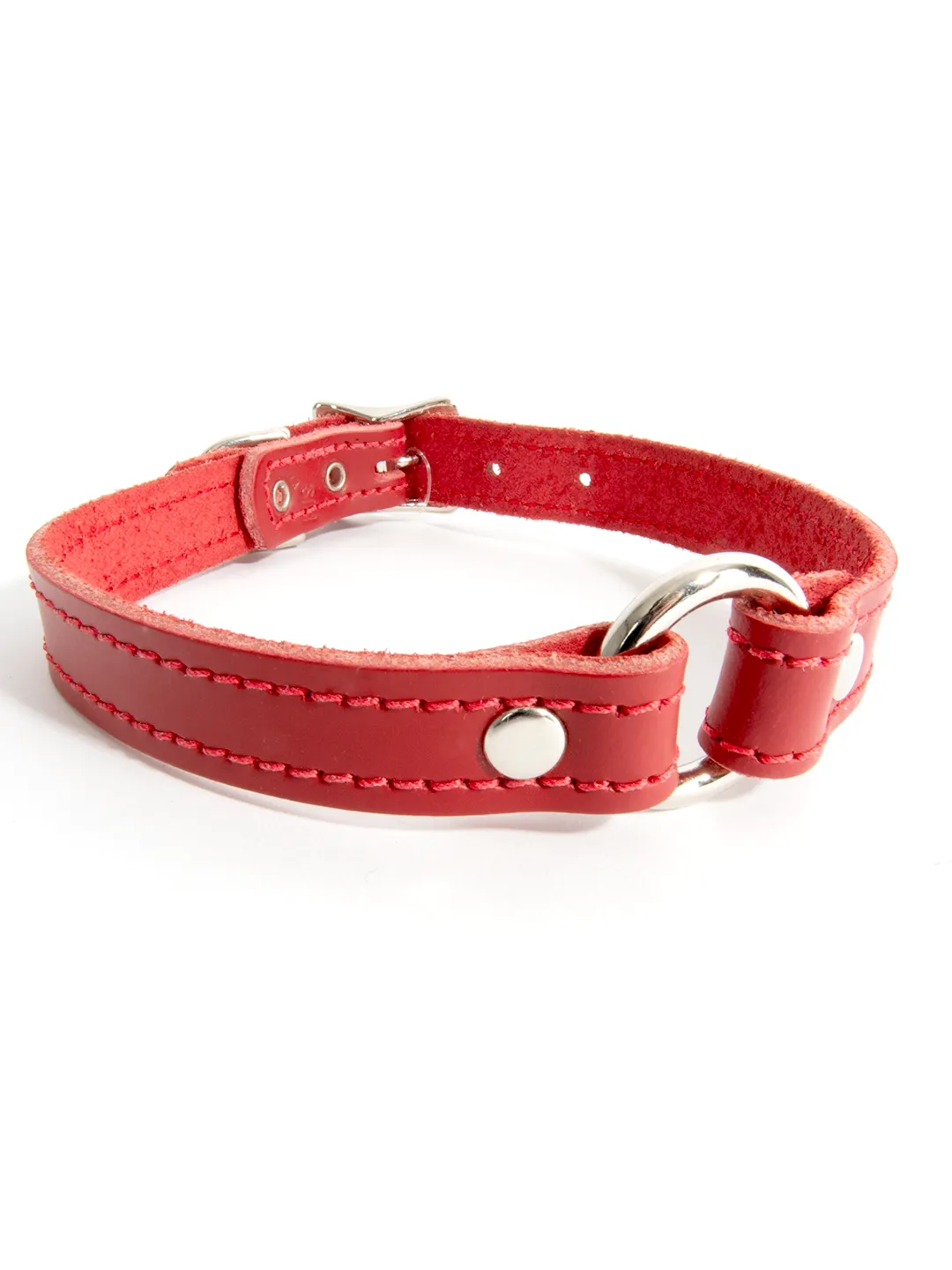 Slim Leather O-Ring Collar