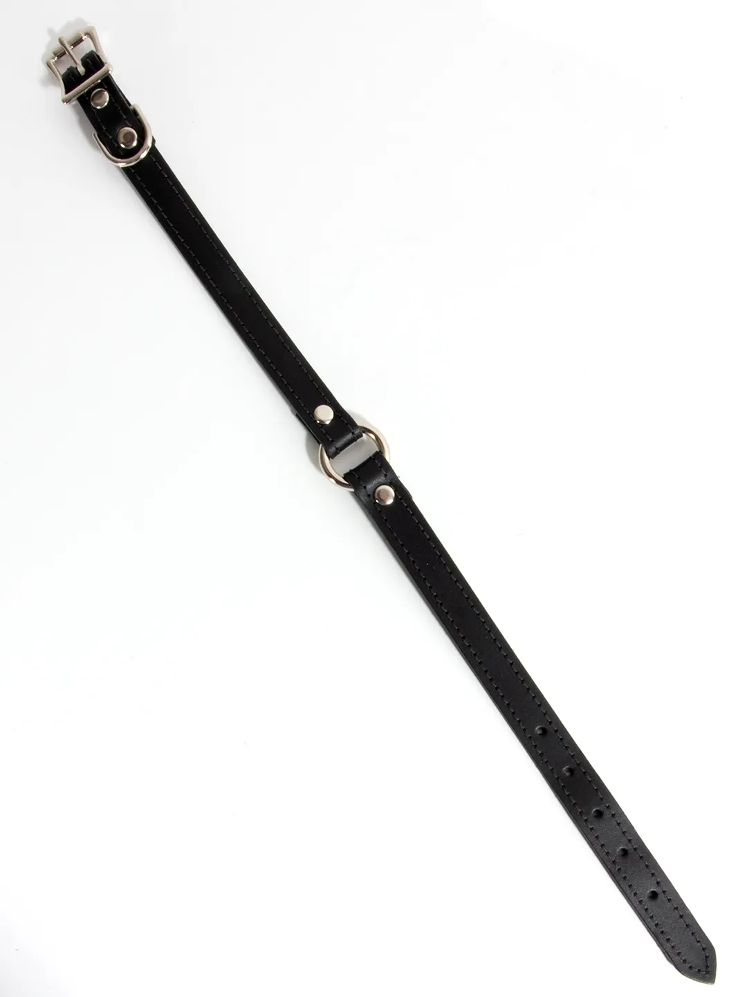 Slim Leather O-Ring Collar