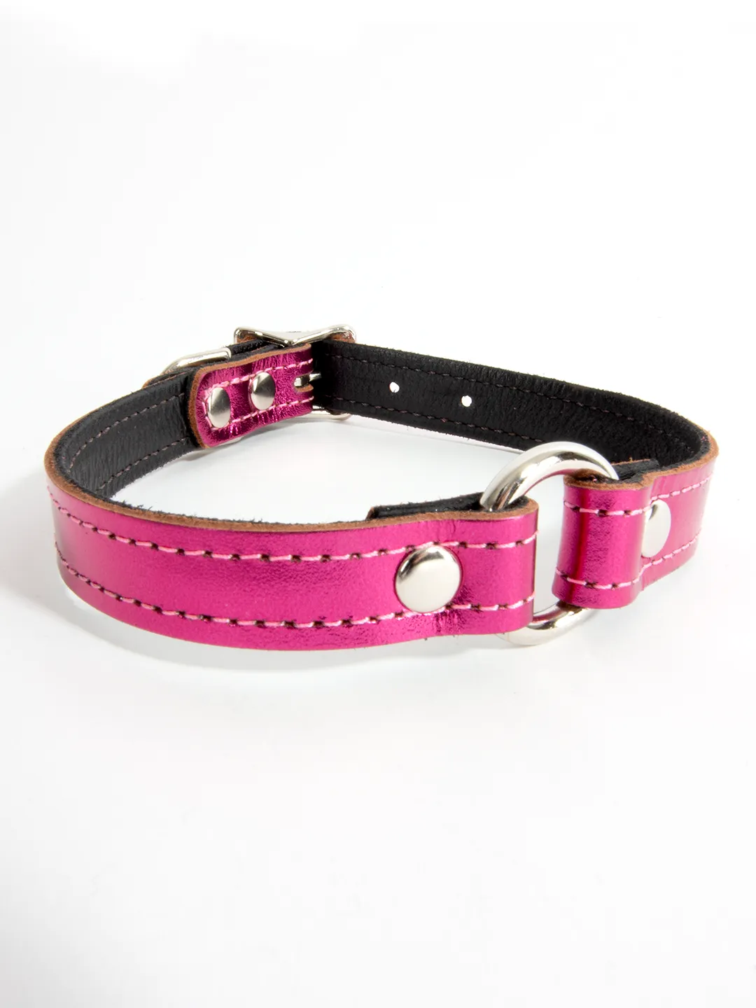 Slim Leather O-Ring Collar