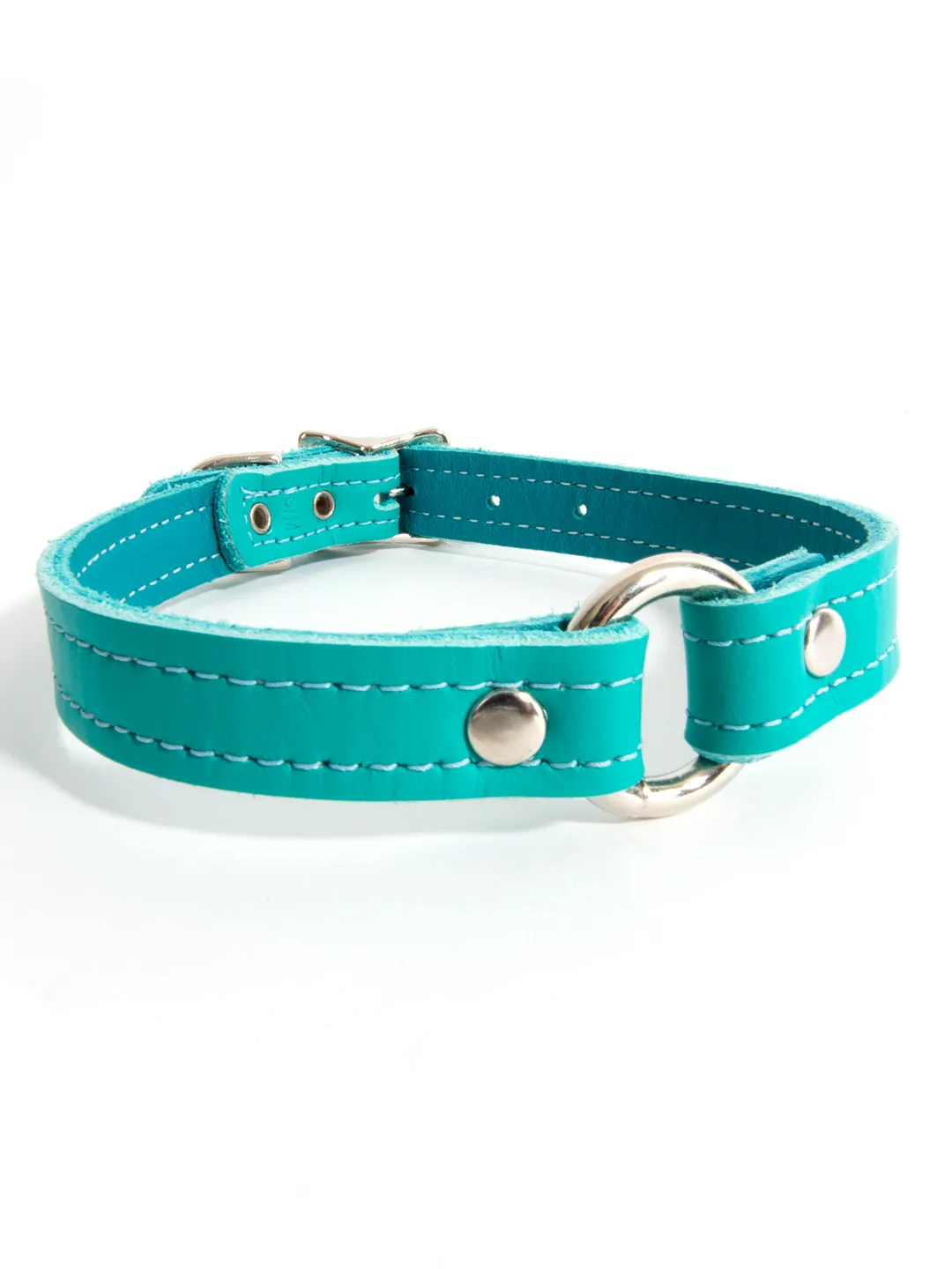 Slim Leather O-Ring Collar