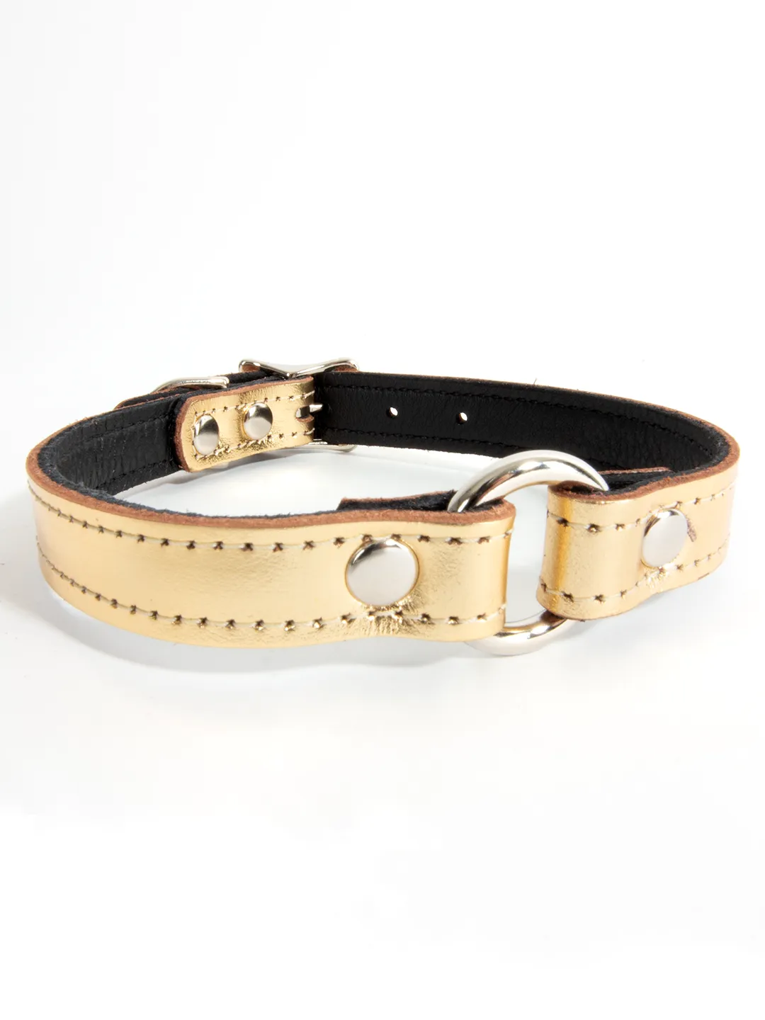 Slim Leather O-Ring Collar