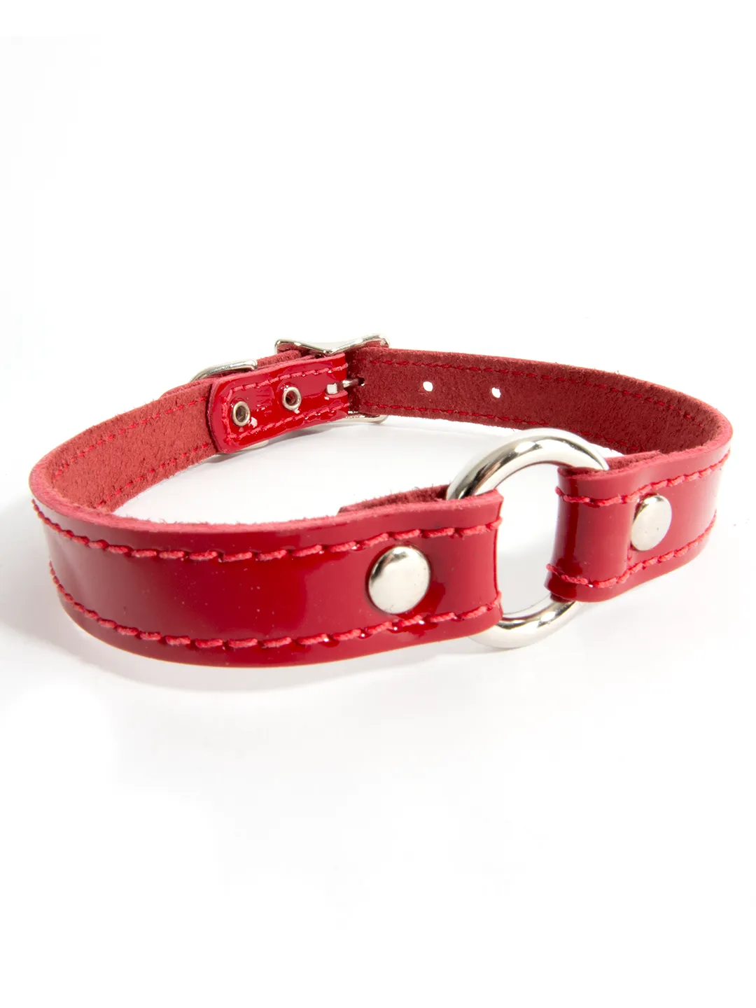 Slim Leather O-Ring Collar