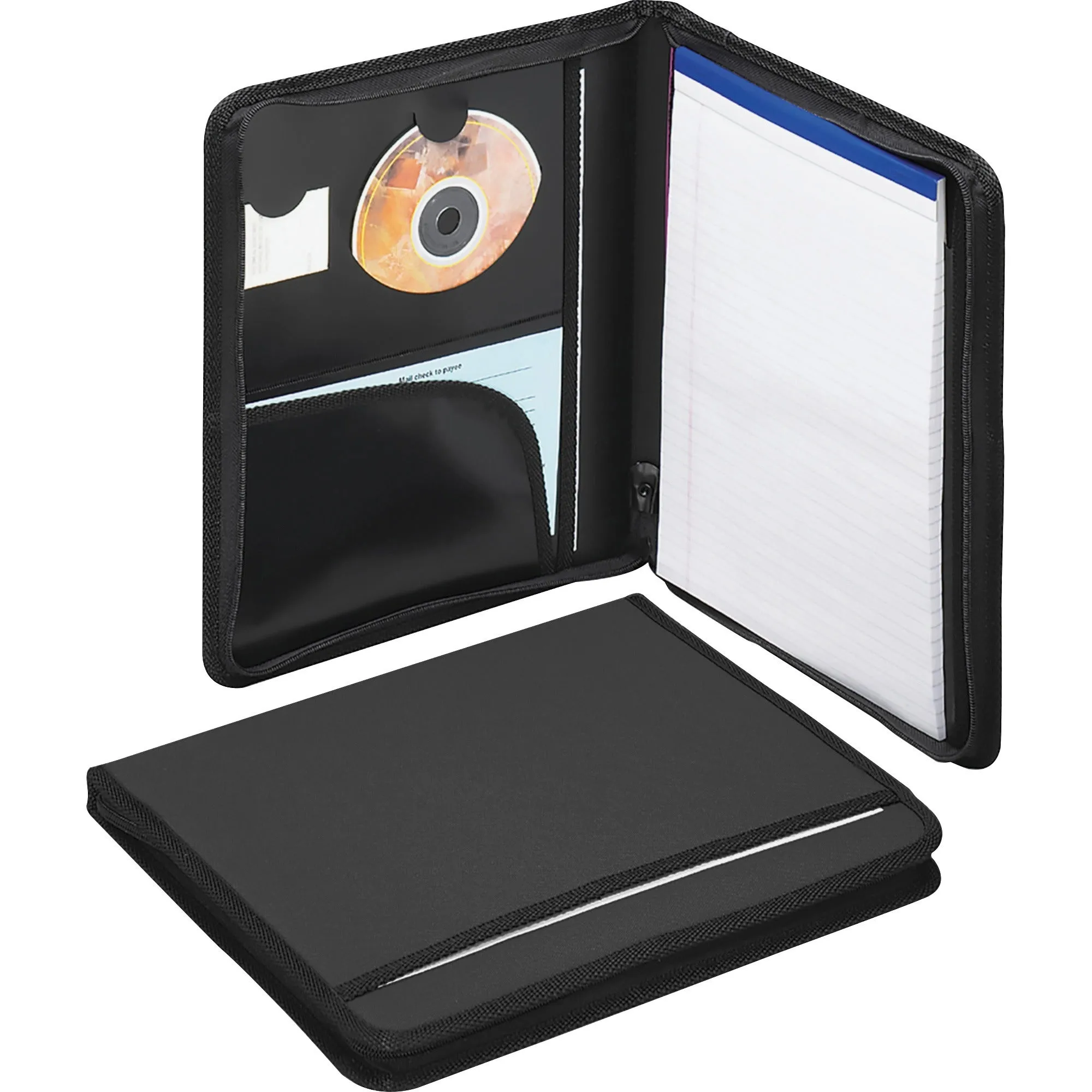 Smead Poly Nylon Covered Zippered Pad Folios