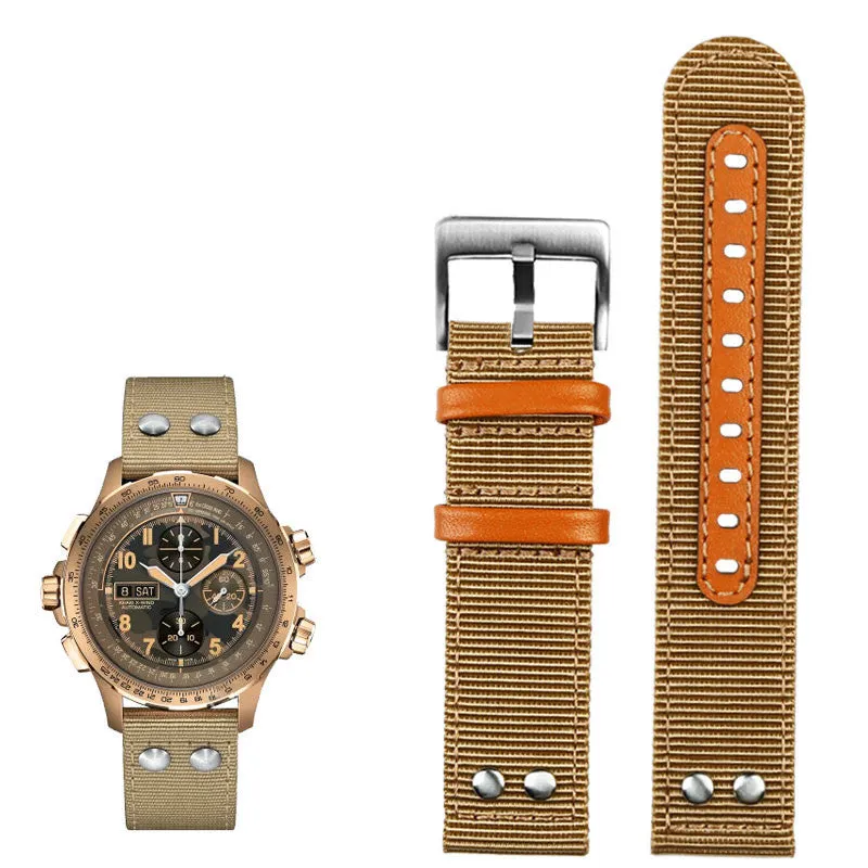 Soft Nylon Canvas Strap Watchband