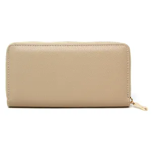 Solid Faux Leather Long Wallet Several Colors