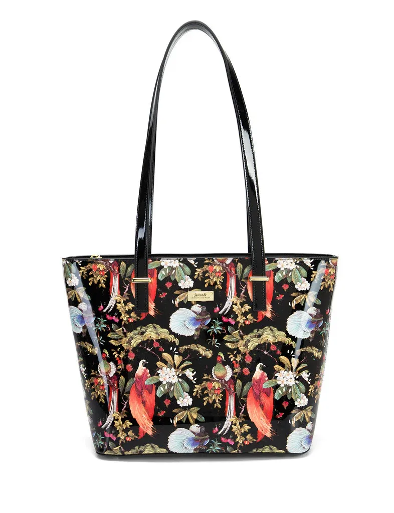 Songbird leather tote bag