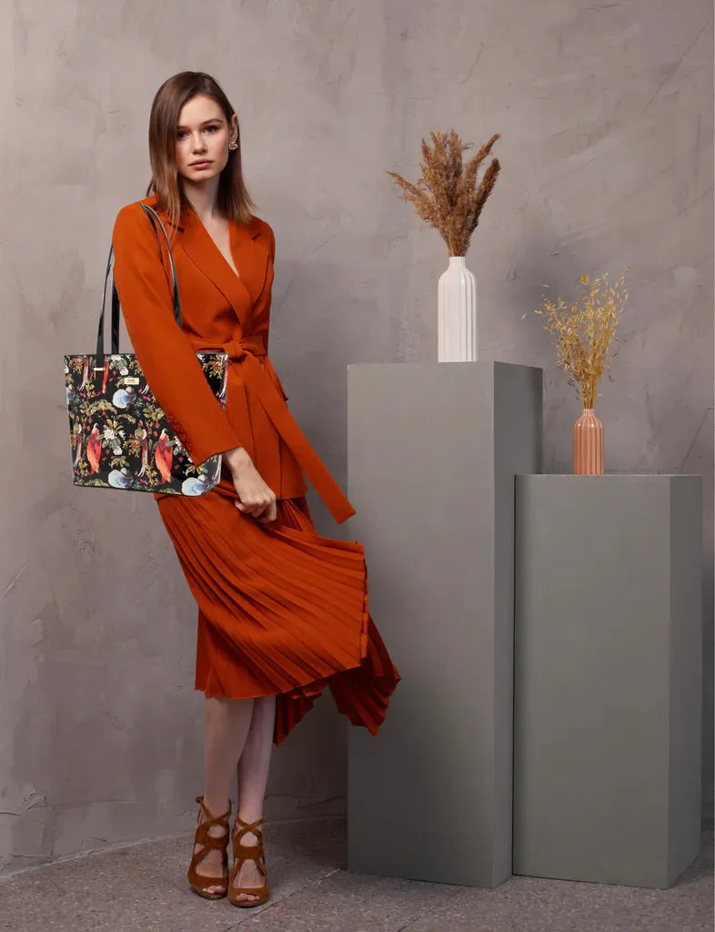 Songbird leather tote bag