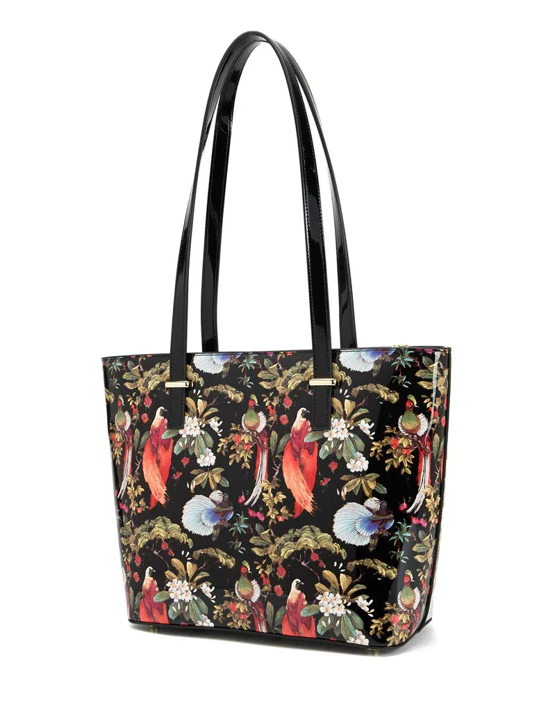 Songbird leather tote bag