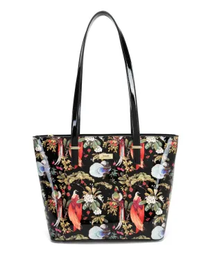 Songbird leather tote bag