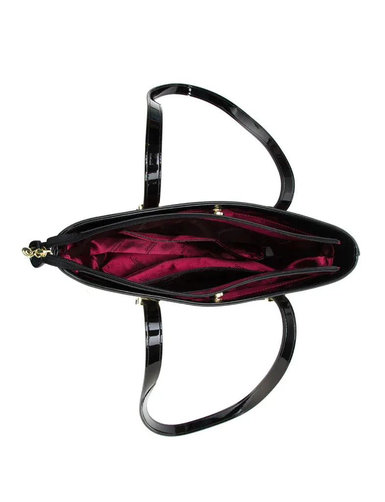 Songbird leather tote bag