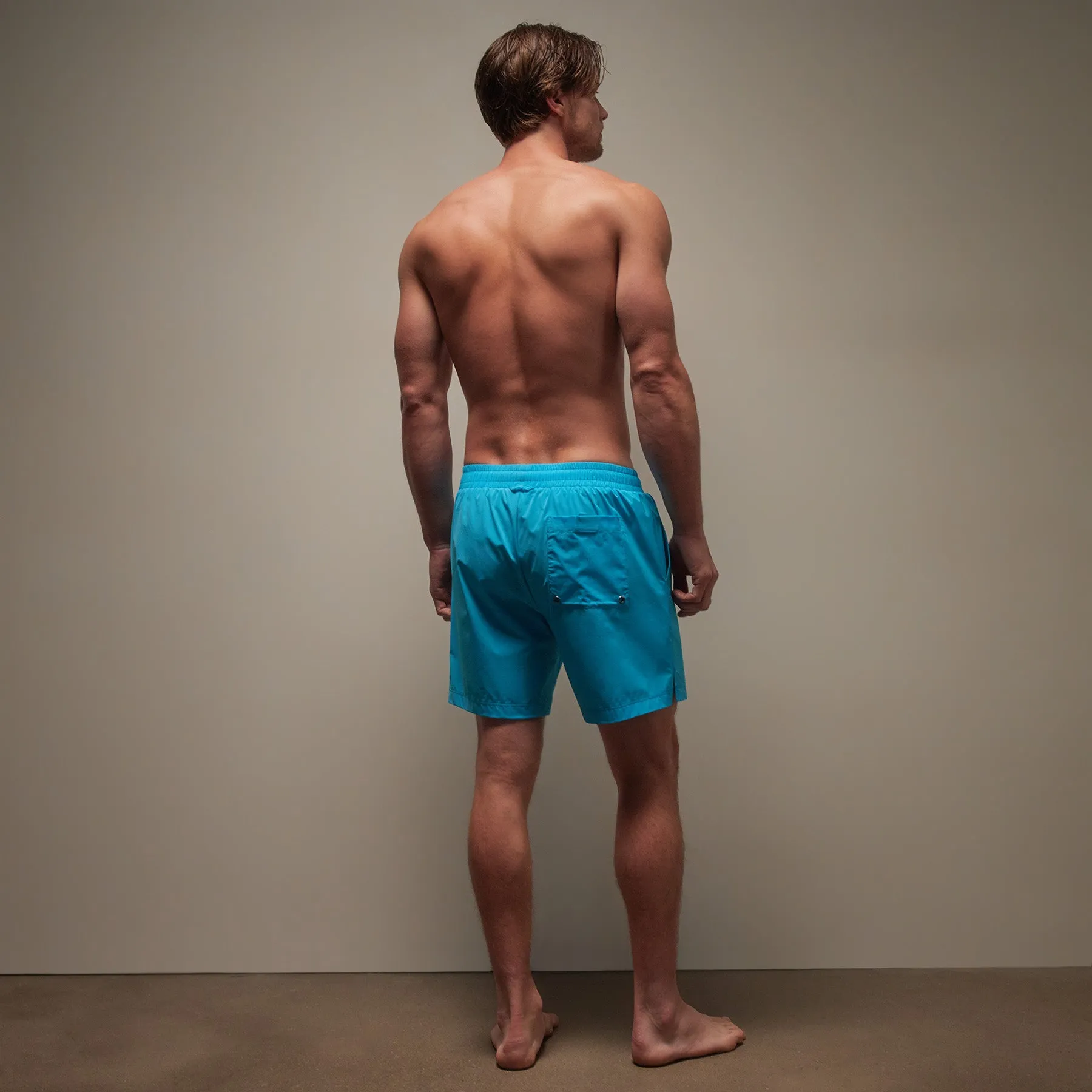 Split Hem Boardshort - Blue Lagoon