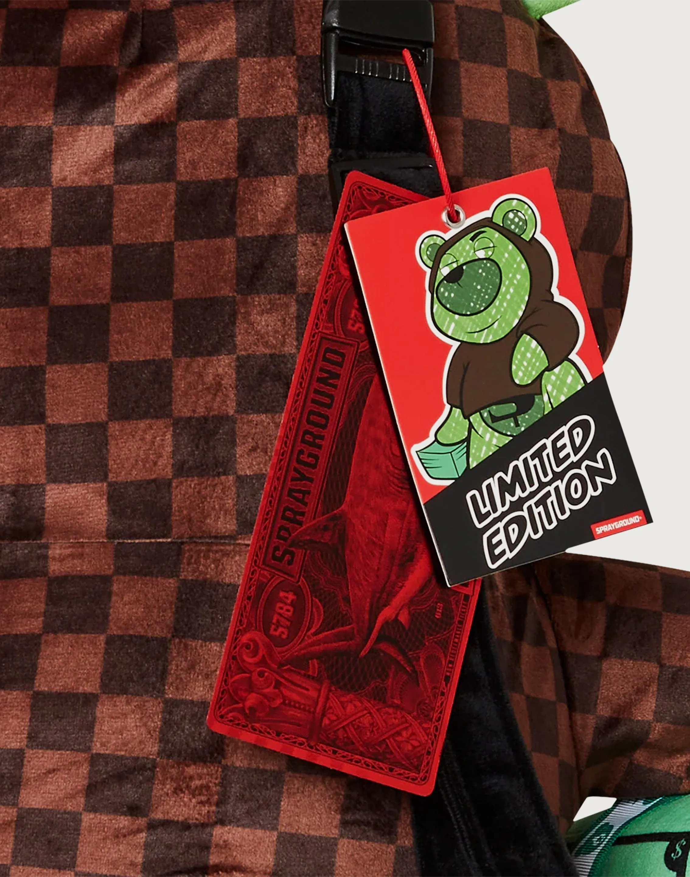 Sprayground Sharks In Paris Fade Away Hoodie Money Bear Backpack